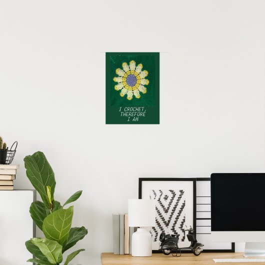 Crochet Pattern - Daisy Poster (Thuiskantoor)