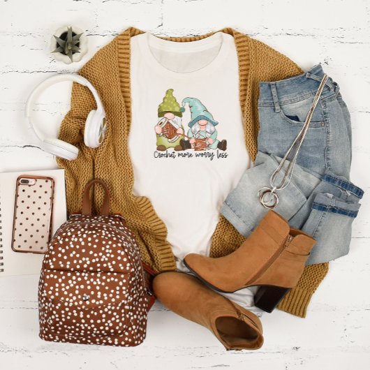 Crochet Plus S'Inquiète Moins Long T-shirt