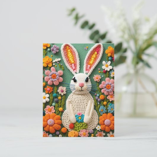 Crochet Rabbit, Carte postale de poste (Debout devant)