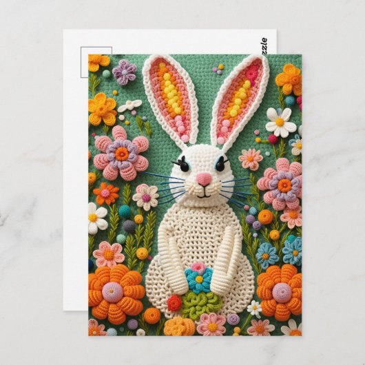 Crochet Rabbit, Carte postale de poste (Devant / Derrière)