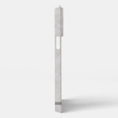 Crochet Shell Stitch Monogram Gray iPhone Case iPhone Hoesje (Rechterkant)