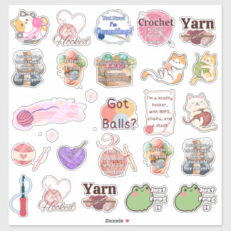Crochet Sticker Assortment