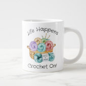 Crochet Sur Une Géante Tasse De Café Personnalisée (Droite)