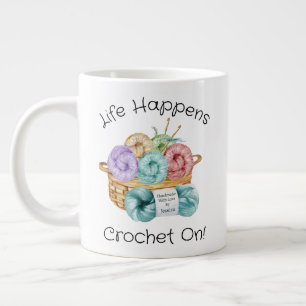 Crochet Sur Une Géante Tasse De Café Personnalisée