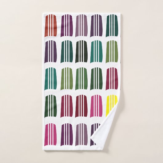 Crochet Tricot coloré Fil (Serviette à main)