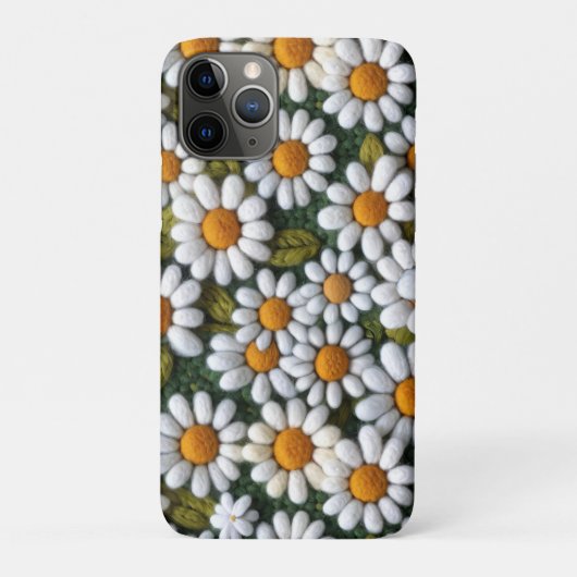 Crochet White Daisies Spring Wildflowers Case-Mate iPhone Case (Achterkant)