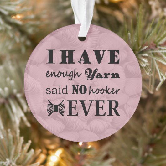 Crochet - Yarn Hoarder Crafts Ornament (Boom)