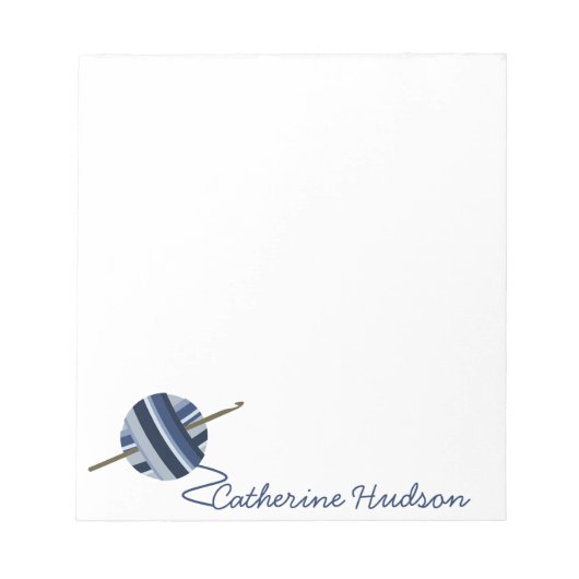 Crochet Yarn Persoonlijke laptop Notitieblok (Voorkant)