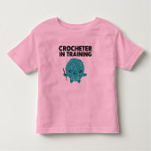 Crocheter in Training Toddler Shirt (Voorkant)