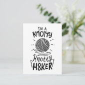 Crocheting Briefkaart (Staand voorkant)