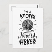 Crocheting Briefkaart (Voorkant / Achterkant)