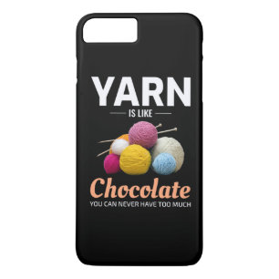 Crocheting Crochet Chocolate Knitting Crochet iPhone 8 Plus / 7 Plus Hoesje