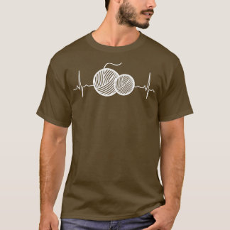 Crocheting Crochet Thread Heartbeat T-shirt