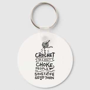 Crocheting Crochet Wool Sleutelhanger