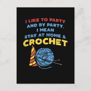 Crocheting Crochet Yarn Briefkaart
