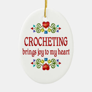 Crocheting Joy Keramisch Ornament
