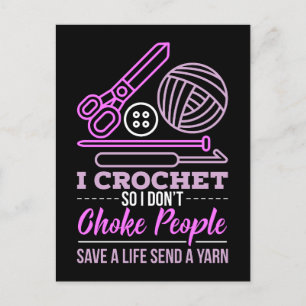 Crocheting Knitting Gift Briefkaart