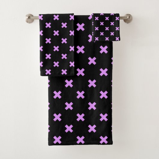 Crochets Lilac sur noir (En situation)