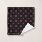 Crochets Mulberry sur noir (Gant de toilette)