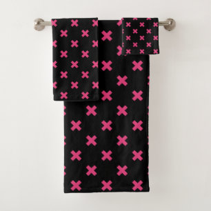 Crochis Fuchsia sur noir
