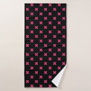 Crochis Fuchsia sur noir