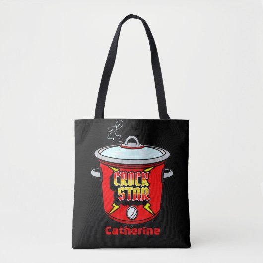 Crock Star Crock Pot gepersonaliseerd Draagtas (Voorkant)