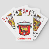 Crock Star Crock Pot gepersonaliseerd Pokerkaarten (Achterkant)