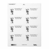 Crock uit de keuken van de douane geeft Chef Etiket (Full Sheet)