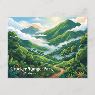 Crocker Range Park Maleisië Briefkaart