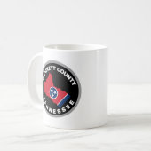 Crockett County patch emblème café tasse (Devant gauche)