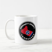 Crockett County patch emblème café tasse (Gauche)