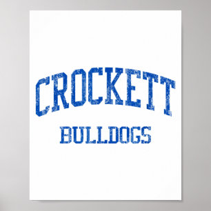 Crockett High School Hs Tx Kunstwerk Poster