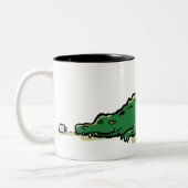 croco mug tweekleurige koffiemok (Links)