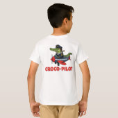 Croco-piloot stijgt hoog t-shirt (Achterkant volledig)