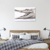 Crocodile 2005 canvas afdruk (Insitu (Slaapkamer))