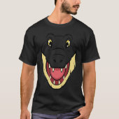 Crocodile Alligator Face Reptiles Zoo Animal Herpe T-shirt (Voorkant)