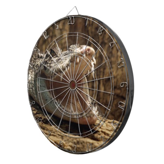 Crocodile Alligator Reptile Wildlife Dart Board Dartbord (Voorkant Rechts)