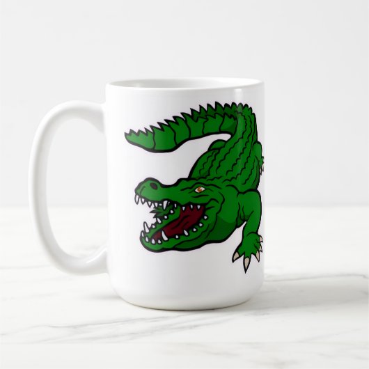 crocodile cartoon koffiemok (Links)