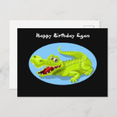 Crocodile Funny Birthday Briefkaart (Voorkant / Achterkant)