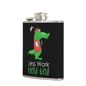 Crocodile Golfer Grappig Heupfles (Links)