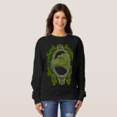Crocodile Head Mandala Irish Shamrock C St Patrick Trui (Voorkant volledig)
