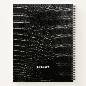 CROCODILE LEATHER NOTITIEBOEK (Achterkant)