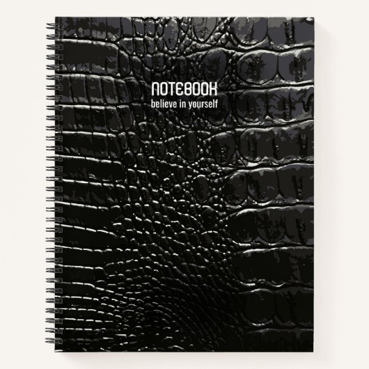 CROCODILE LEATHER NOTITIEBOEK (Voorkant)