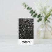 CROCODILE LEATHER VISITEKAARTJE (Staand voorkant)