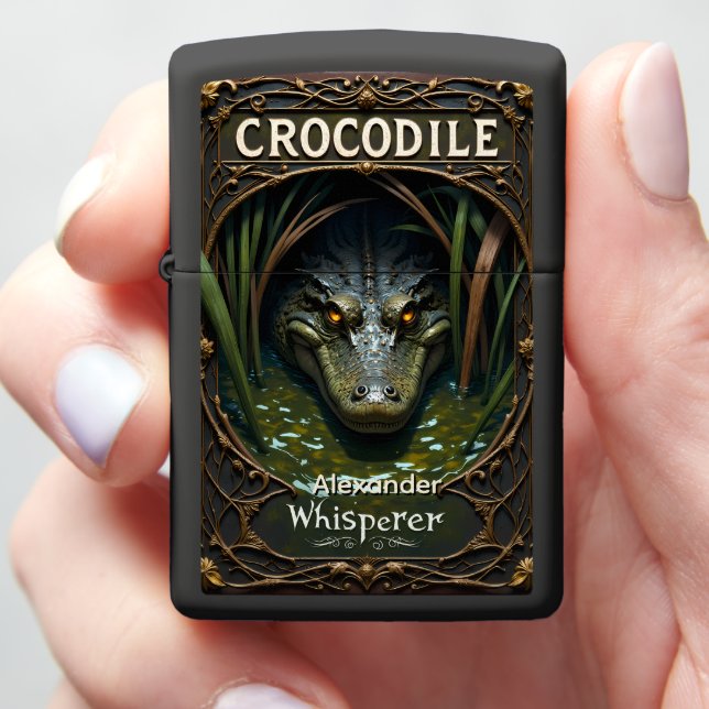 Crocodile Marsh Shadow Framed Black Case (In Hand)