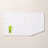 Crocodile mignon sur serviette de bain blanche (Serviette à main)