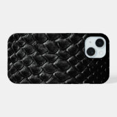 Crocodile Noir Moderne (Verso Horizontal)