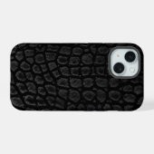 Crocodile Noir Moderne (Verso Horizontal)