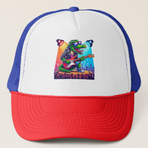 Crocodile rockstar coole kunst trucker pet