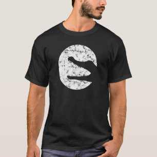 Crocodile Silhouette Love Zoo Animal Allig T-shirt